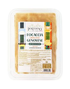Cruncy Genoese Focaccia (traditional “bread”)