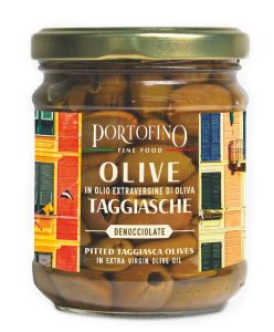 Pitted Taggia Olive preserva in Extra Vergine Oil
